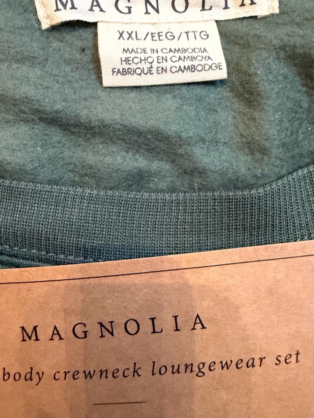 Magnolia Homebody Crewneck Loungewear Set - Green